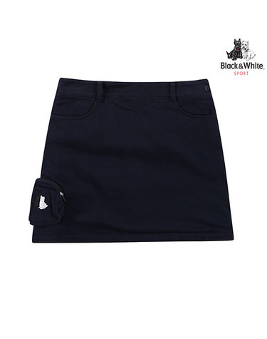 [블랙앤화이트] 여성 수성 밍크본딩 A라인 스커트 4410LDWU_NAVY