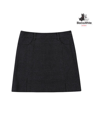 [블랙앤화이트] 여성 가을 지도리 글렌체크 TR H라인 큐롯 4411LDOT_DARK GREY
