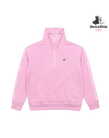 [블랙앤화이트] 여성 부클 반집업 티셔츠 9113LXSP_PINK