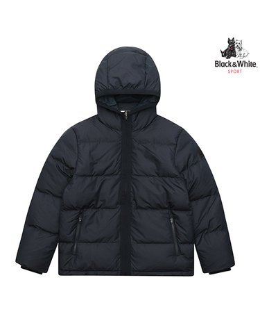 [블랙앤화이트] 남성 립조직 헤비다운 점퍼 1133GXWP_NAVY