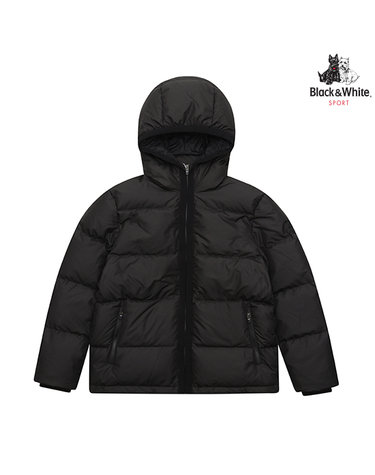 [블랙앤화이트] 남성 립조직 헤비다운 점퍼 1133GXWP_BLACK