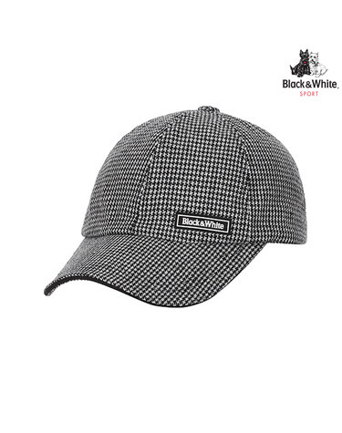 [블랙앤화이트] 남성 잔체크 캡모자 8423GXAC_GREY
