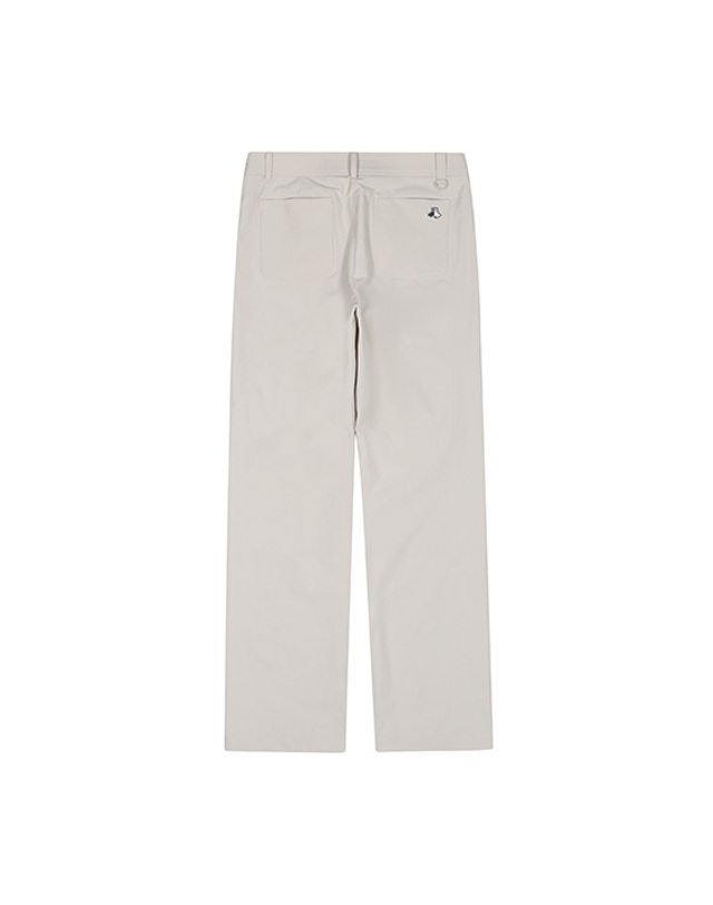 블랙앤화이트 [블랙앤화이트] 여성 앞 장식 일자 팬츠 5035LZWN_BEIGE 착용컷