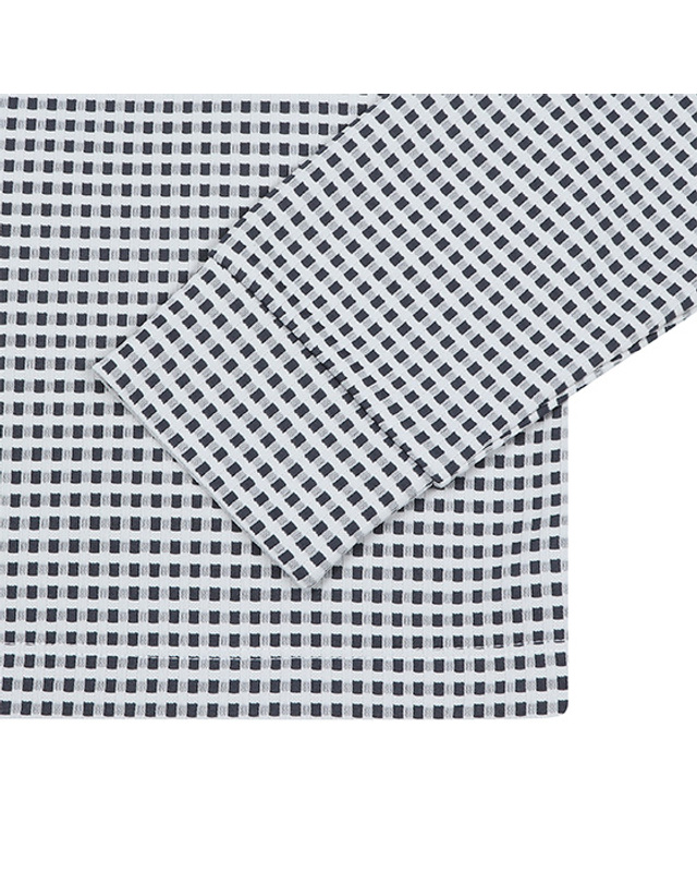 블랙앤화이트 [블랙앤화이트] 남성 긴팔 셔츠형 티셔츠 9365GZSP_GREY 착용컷