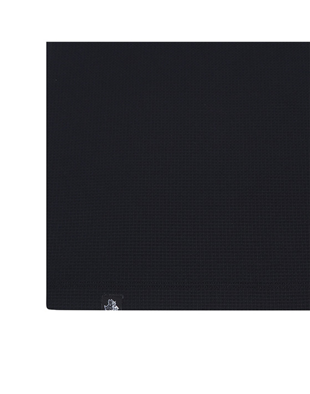 블랙앤화이트 [블랙앤화이트] 남성 가슴 우븐 포켓 반팔 티셔츠 9405GZSN_BLACK 착용컷