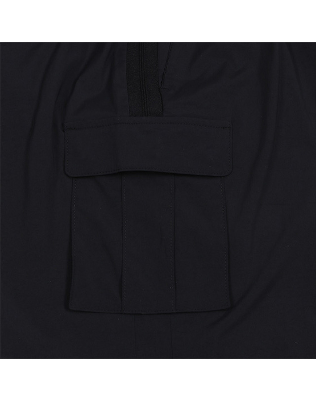 블랙앤화이트 [블랙앤화이트] 남성 립 배색 조거팬츠 5095GZWN_BLACK 착용컷