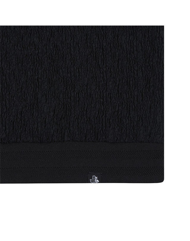 블랙앤화이트 [블랙앤화이트] 여성 원포인트 베스트 9815LZSP_BLACK 착용컷