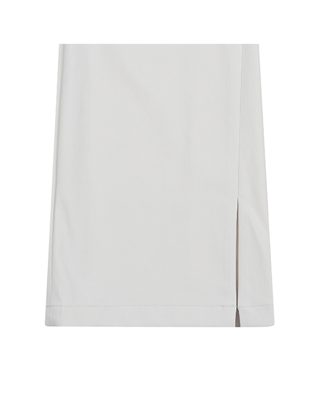 블랙앤화이트 [블랙앤화이트] 여성 사이드 장식 트리코트 팬츠 5075LZWN_BEIGE 착용컷