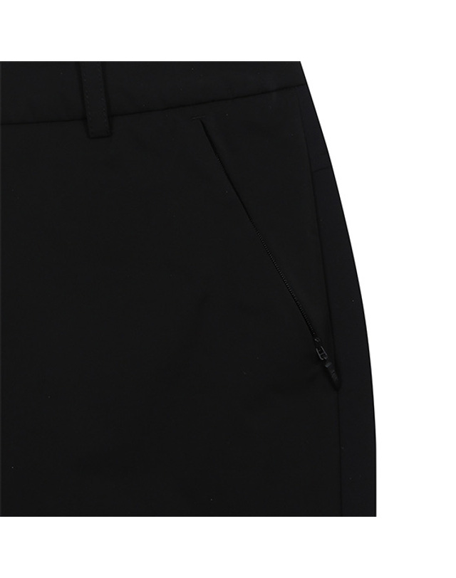 블랙앤화이트 [블랙앤화이트] 여성 패딩 기모 트리코트 반전 부츠컷 팬츠 5134LXWP_BLACK 착용컷