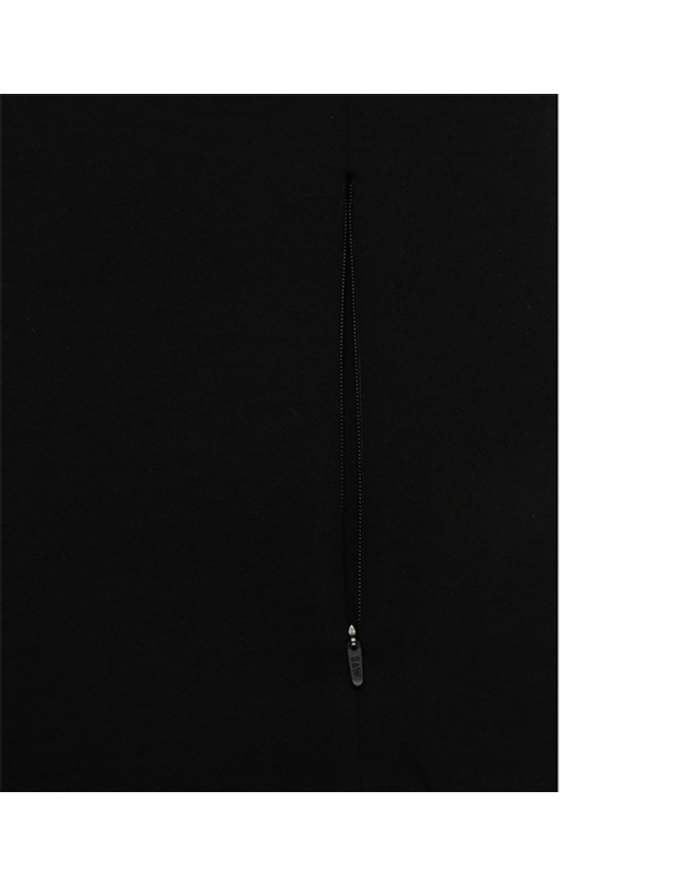 블랙앤화이트 [블랙앤화이트] 남성 후드 우븐 배색 쿠션지 풀오픈 6202GXLP_BLACK 착용컷
