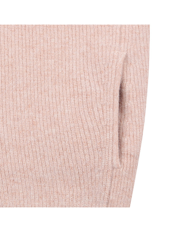 블랙앤화이트 [블랙앤화이트] 여성 기모 워싱 후드 베스트 2015LBVN_PINK 착용컷