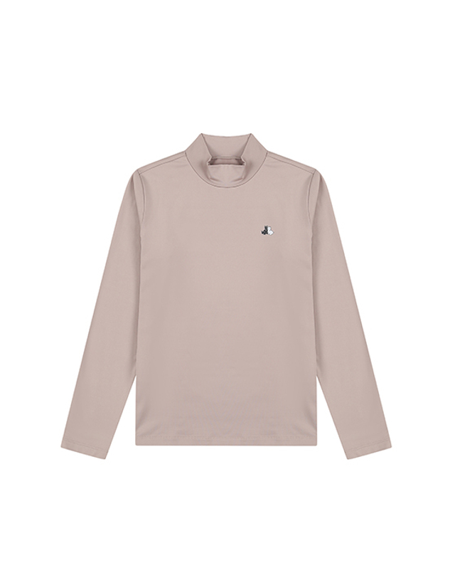 블랙앤화이트 [블랙앤화이트] 여성 반팔 레이어드 티셔츠 9225LBSR_BEIGE 착용컷
