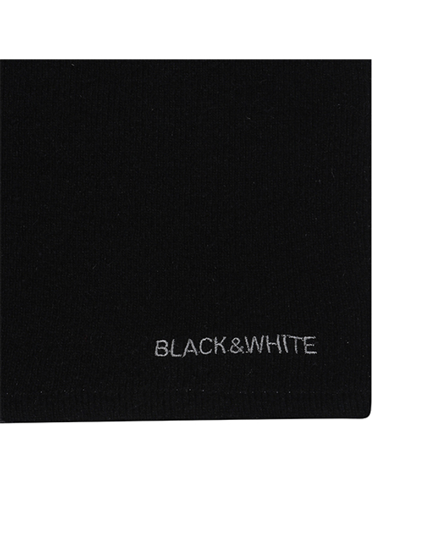 블랙앤화이트 [블랙앤화이트] 남성 플리스 넥워머 7605GXNW_BLACK 착용컷