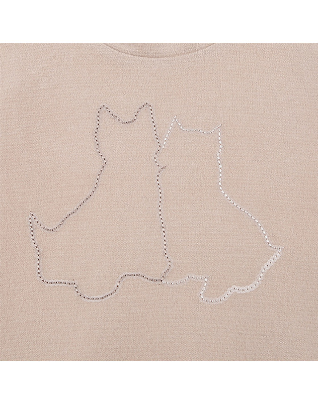 블랙앤화이트 [블랙앤화이트] 여성 가을 헤어리 블루종 긴팔 9261LDON_BEIGE 착용컷