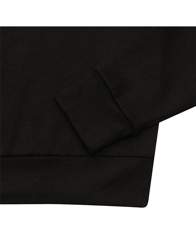 블랙앤화이트 [블랙앤화이트] 여성 블루종 세미오버핏 티셔츠 9313LXSA_BLACK 착용컷