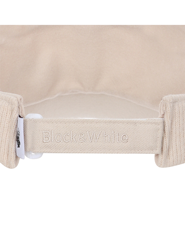 블랙앤화이트 [블랙앤화이트] 여성 고높은 바이저 8703LXAS_BEIGE 착용컷