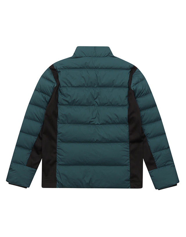 블랙앤화이트 [블랙앤화이트] 남성 경량 다운 점퍼 1123GXGG_BLUE GREEN 착용컷