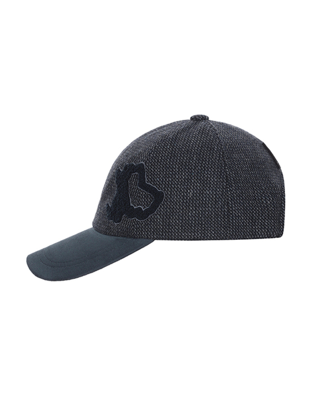 블랙앤화이트 [블랙앤화이트] 남성 모직 캡모자 8413GXAC_NAVY 착용컷