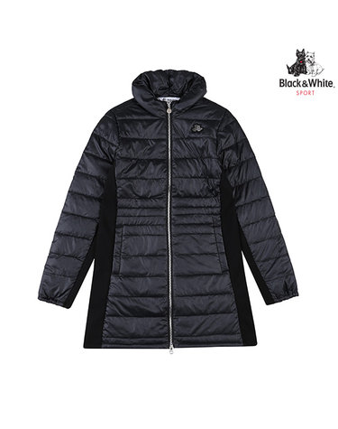 [블랙앤화이트] 여성 에코 패딩 롱 블루종 LF1101EI_BLACK