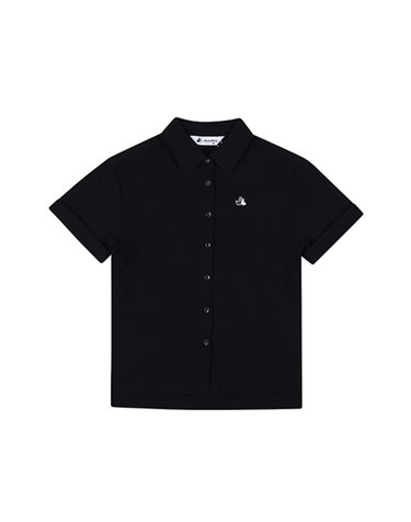 [블랙앤화이트] 여성 서커 반팔 블라우스 6016LAUP_NAVY