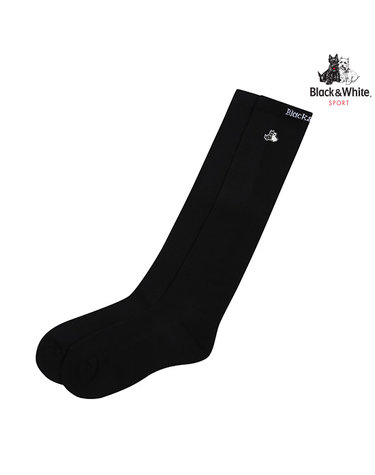 [블랙앤화이트] 여성 메쉬조직 테리어 와펜 니삭스 8136LASC_BLACK