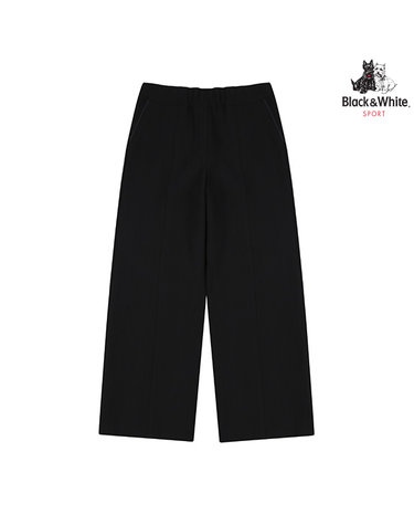[블랙앤화이트] 여성 세미 와이드 팬츠 5016LCSP_BLACK