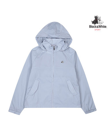 [블랙앤화이트] 여성 립나일론 후드 점퍼 1126LAWN_BLUE
