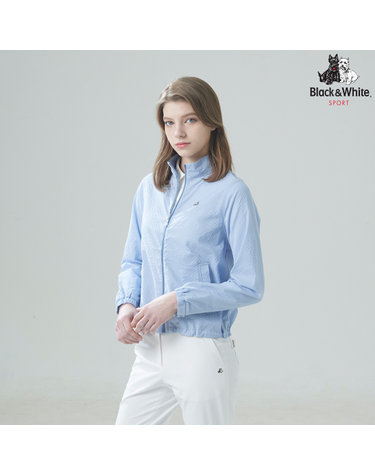 [블랙앤화이트] 여성 라그란 소매 홑겹 서커 점퍼 1136LAWP_BLUE