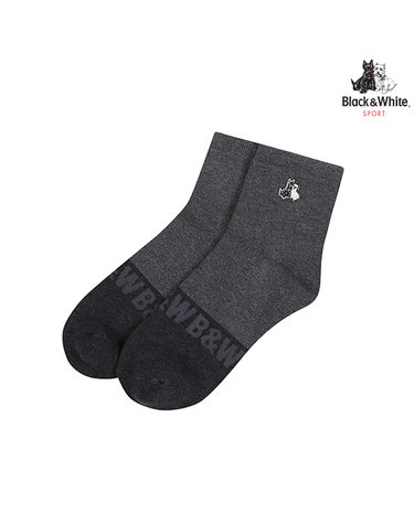 [블랙앤화이트] 남성 컬러블럭 단목 양말 8126GBSC_GREY
