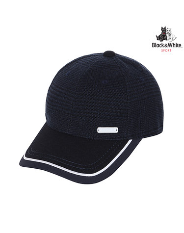 [블랙앤화이트] 체크 패턴 볼캡 GF8411_NAVY