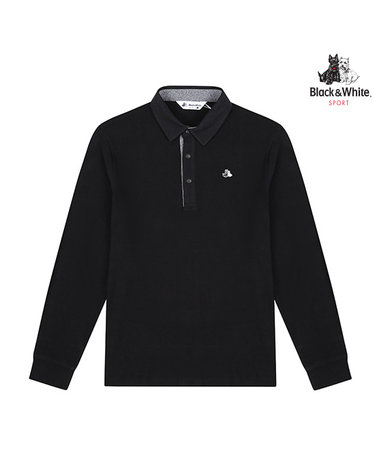 [블랙앤화이트] 남성 AR기모 제에리 티셔츠 9376GXSA_BLACK
