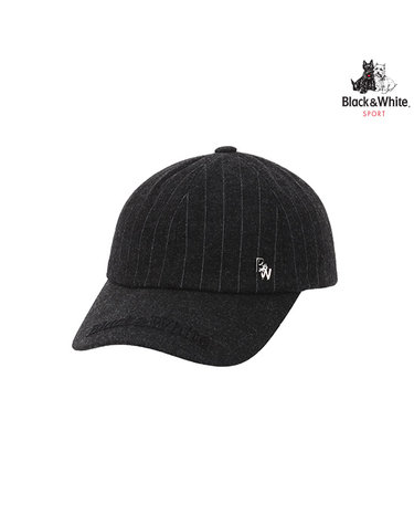 [블랙앤화이트] 남성 스트라이프 모직 볼캡 8426GBAC_CHARCOAL