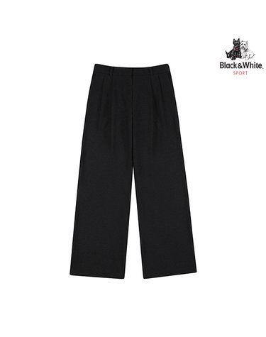 [블랙앤화이트] 여성 TR 투턱 와이드 팬츠 5036LBWP_BLACK