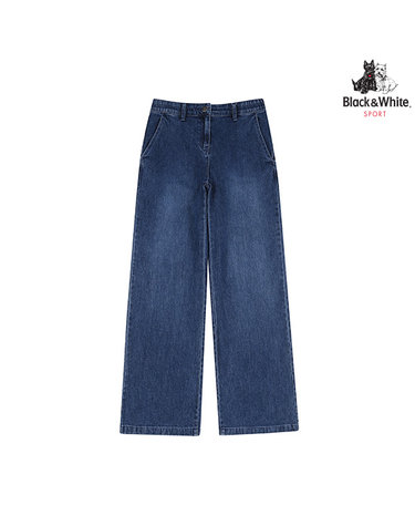 [블랙앤화이트] 여성 가을 와이드 데님 팬츠 5426LXWD_BLUE