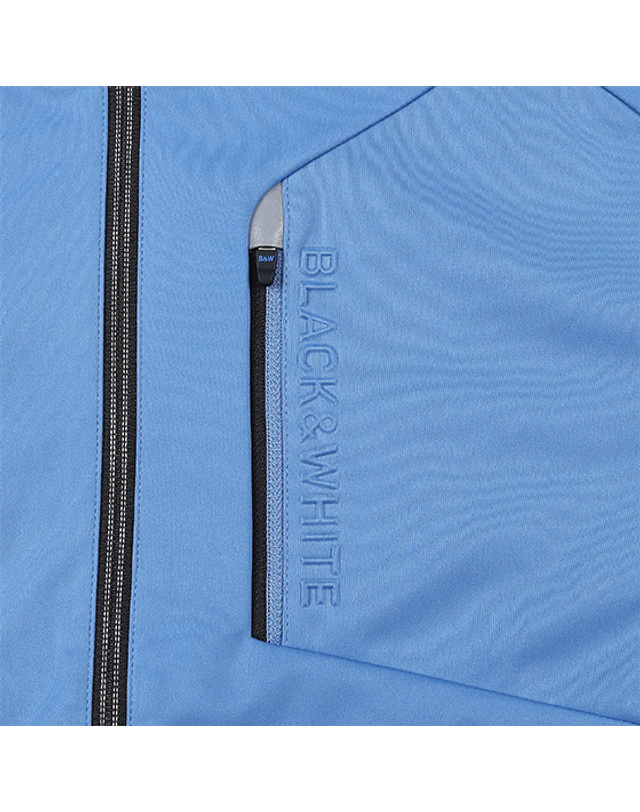 블랙앤화이트 [블랙앤화이트] 남성 봄 3LAYER 스윙 점퍼 1132GCOR_BLUE 착용컷