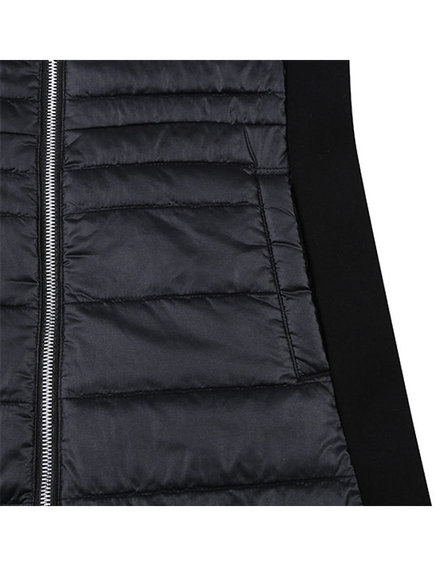 블랙앤화이트 [블랙앤화이트] 여성 에코 패딩 롱 블루종 LF1101EI_BLACK 착용컷