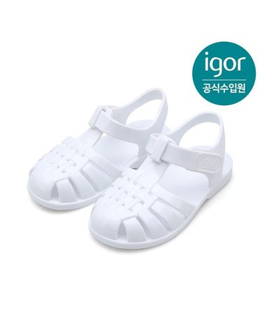[갤러리아] 이고르 클라시카 젤리슈즈 글로스 화이트 IGSDJ3L2WT 키즈샌들 아동샌들 여아샌들