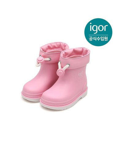[갤러리아] 이고르 빔비 레인부츠 너티코 핑크 IGBTR6G2FO 유아동 키즈장화 아동장화 여름장화