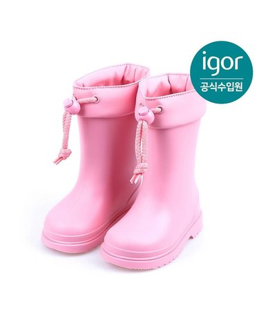 [갤러리아] 이고르 츄포 레인부츠 핑크 IGBTR2F2FR 유아동 키즈레인부츠 아동레인부츠 키즈장화