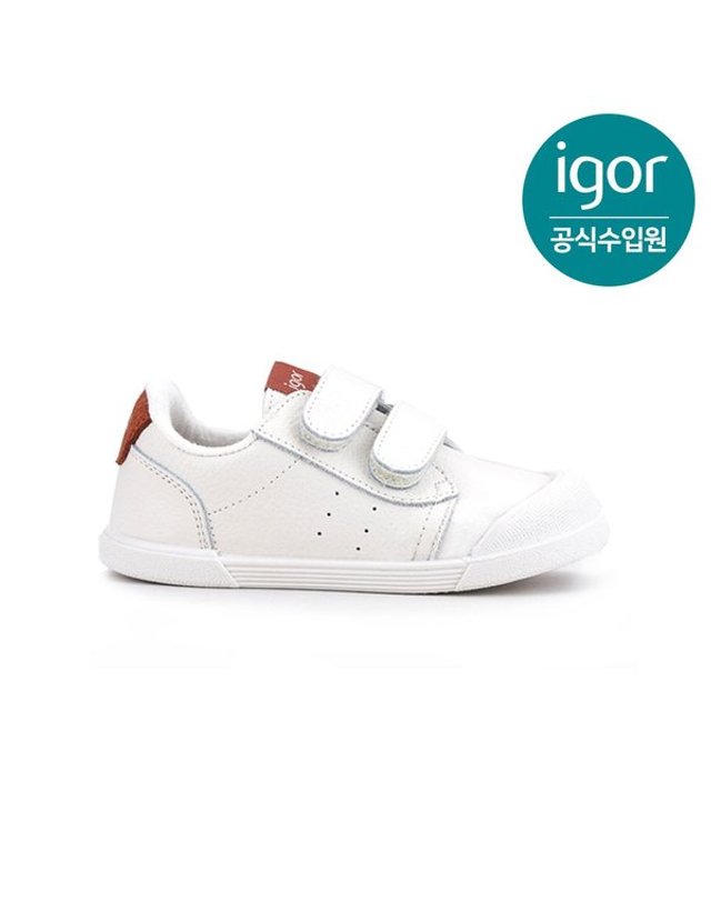 트래드후스 [갤러리아] 이고르 테니스 베어풋 스니커즈 테라코타 IGSNE1L0NR 유아동 키즈스니커즈 아동운동화 착용컷