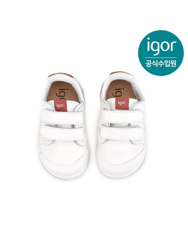 트래드후스 [갤러리아] 이고르 테니스 베어풋 스니커즈 테라코타 IGSNE1L0NR 유아동 키즈스니커즈 아동운동화 착용컷