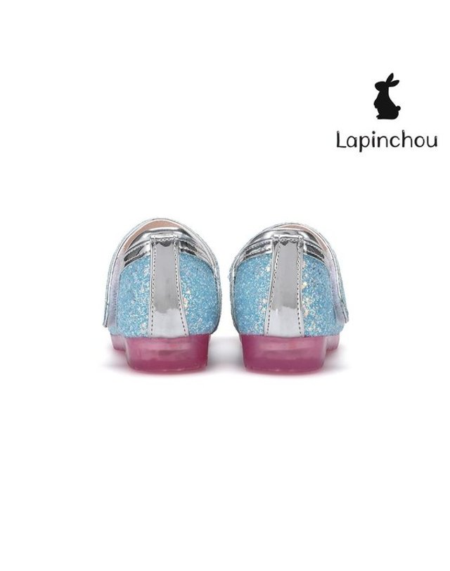 트래드후스 [갤러리아] 라팡슈 엘레나 메르 글리터메리제인 스카이블루 LPLMK2M1LS 유아동 키즈구두 여아구두 착용컷