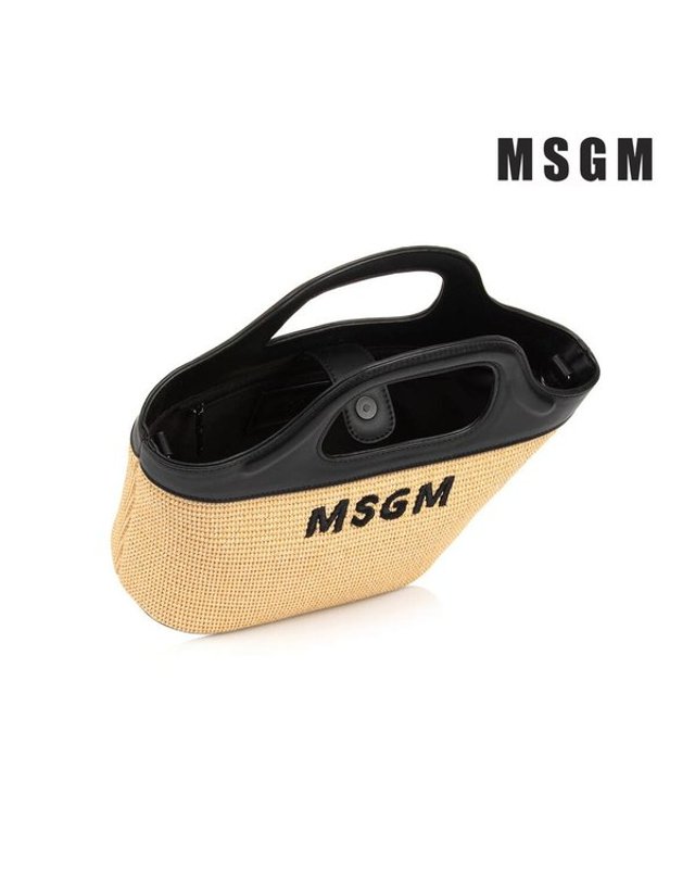 트래드후스 [갤러리아] MSGM 라탄 에코 레더 버킷백 S5MSJGBA187 멀티 키즈핸드백 아동핸드백 착용컷