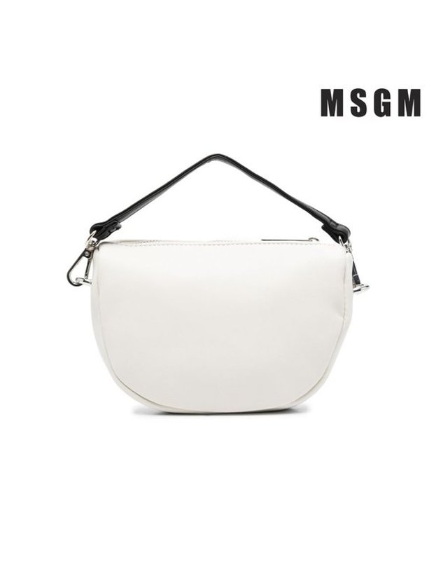 트래드후스 [갤러리아] MSGM 탑 핸들 크로스 바디백 029351 오프화이트 키즈핸드백 키즈크로스백 아동핸드백 착용컷