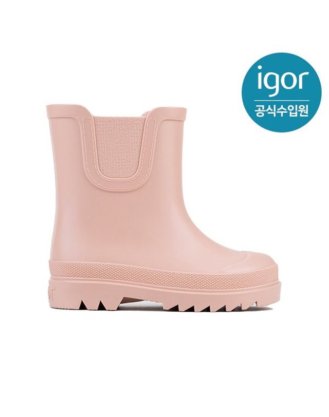 트래드후스 [갤러리아] 이고르 토키오 레인부츠 핑크 IGBTR5J2FP 유아동 키즈장화 아동장화 여름장화 착용컷