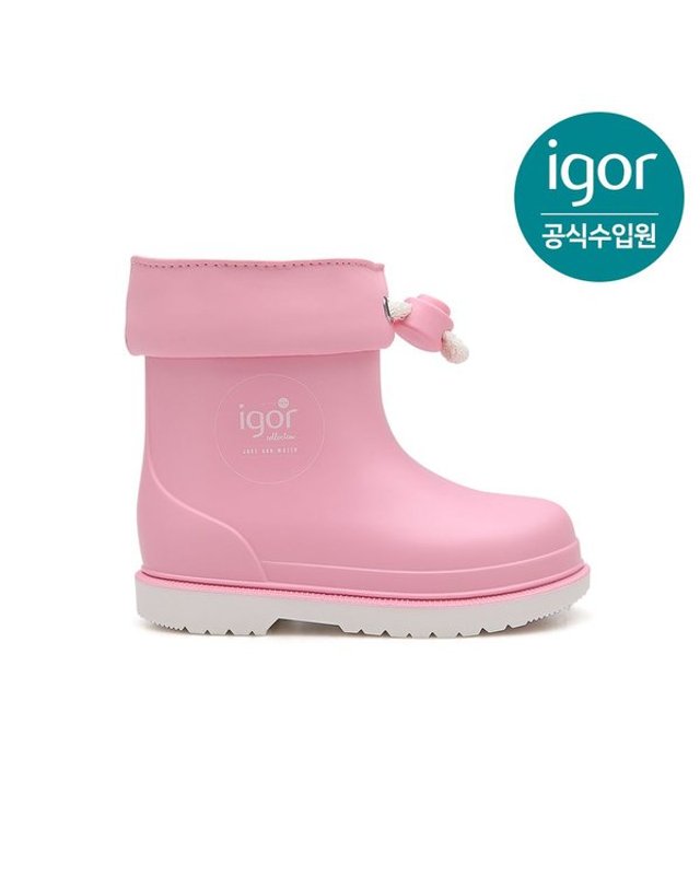 트래드후스 [갤러리아] 이고르 빔비 레인부츠 너티코 핑크 IGBTR6G2FO 유아동 키즈장화 아동장화 여름장화 착용컷