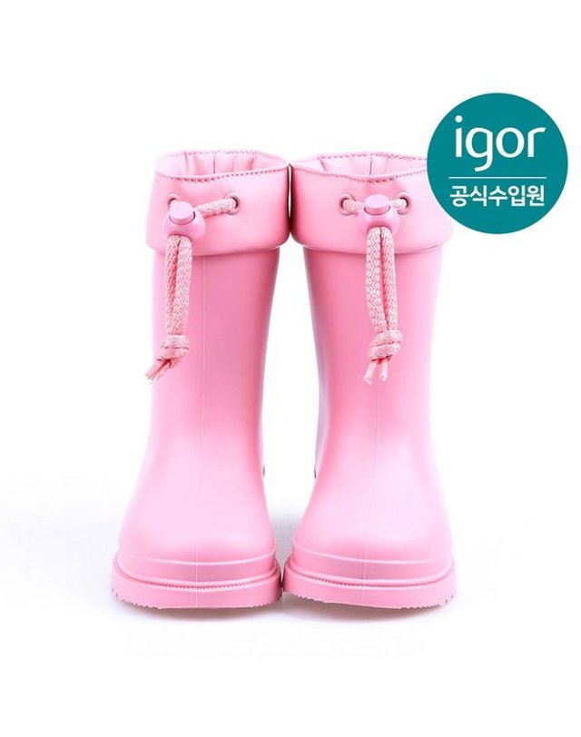 트래드후스 [갤러리아] 이고르 츄포 레인부츠 핑크 IGBTR2F2FR 유아동 키즈레인부츠 아동레인부츠 키즈장화 착용컷