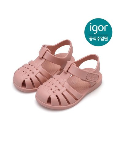 [갤러리아] 이고르 클라시카 젤리슈즈 핑크 IGSDJ1J2FR 키즈젤리슈즈 여아샌들 남아샌들 키즈샌들