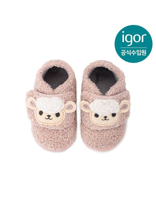 트래드후스 [갤러리아] 이고르 호미 애니멀 베어풋 슈즈 오베하(양) IGBTI2M3FR 유아동부츠 아기부츠 착용컷