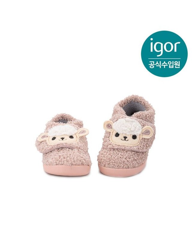 트래드후스 [갤러리아] 이고르 호미 애니멀 베어풋 슈즈 오베하(양) IGBTI2M3FR 유아동부츠 아기부츠 착용컷